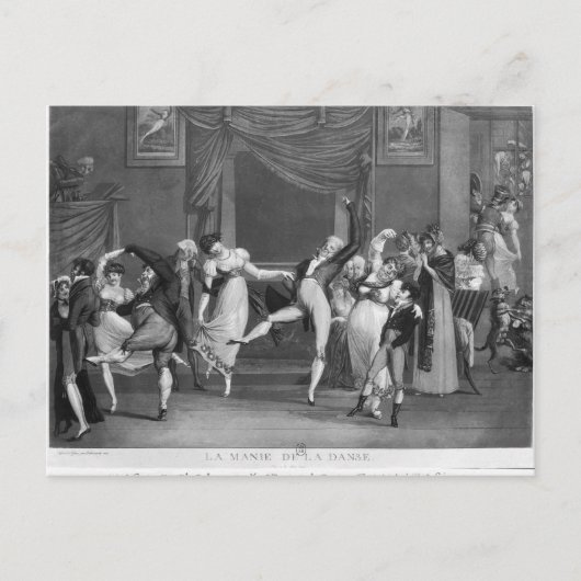 Dance mania, 1809 briefkaart (Voorkant)