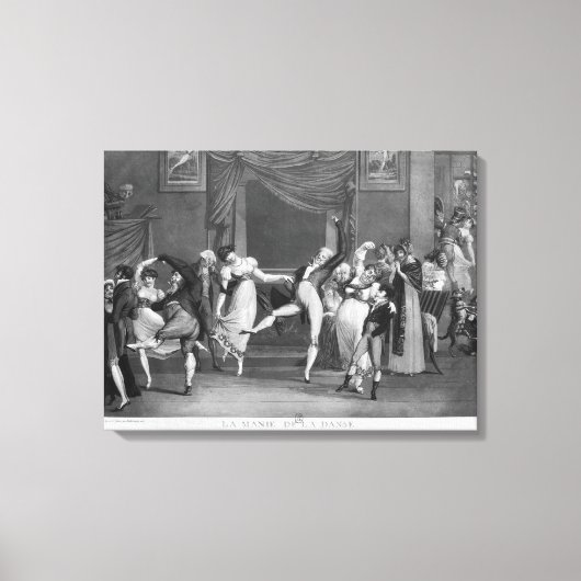 Dance mania, 1809 canvas afdruk (Voorkant)