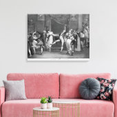 Dance mania, 1809 canvas afdruk (Insitu (Woonkamer))
