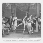 Dance mania, 1809 vierkante sticker (Voorkant)
