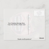 Dance mask in de vorm van aap briefkaart (Achterkant)