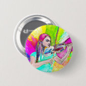 Dance me ronde button 5,7 cm (Voorkant /achterkant)