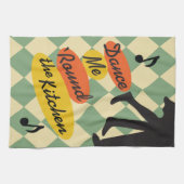 Dance me Round the Kitchen retro Theedoek (Horizontaal)
