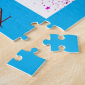 DANCE meisjes puzzel met persoonlijke naam. Legpuzzel (Zijkant)