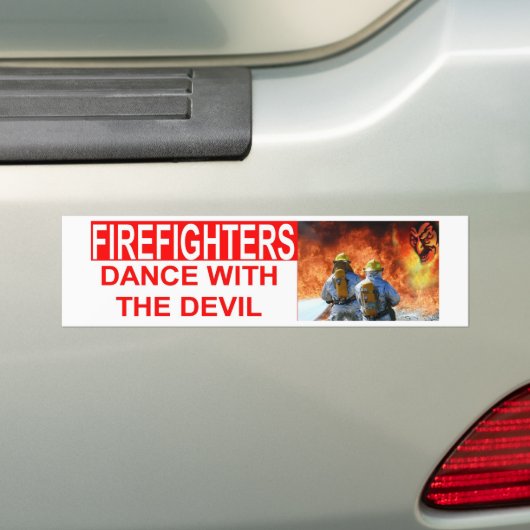 DANCE MET DEVIL BUMPERSTICKER (Op auto)