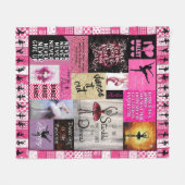 Dance- mijn passie Ballet Dancing Ballerinas Girl Fleece Deken (Voorkant (Horizontaal))