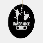 Dance Mode on Cute Dancer Together Matching Couple Keramisch Ornament (Rechts)