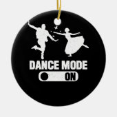 Dance Mode on Cute Dancer Together Matching Couple Keramisch Ornament (Voorkant)