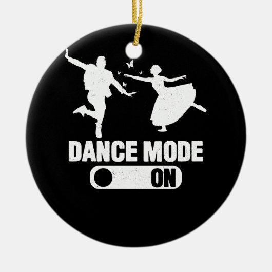 Dance Mode on Cute Dancer Together Matching Couple Keramisch Ornament (Voorkant)