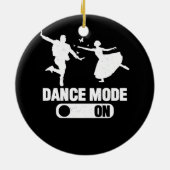 Dance Mode on Cute Dancer Together Matching Couple Keramisch Ornament (Achterkant)