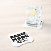 Dance Mode On, Danser, Dansende Quote Trouwfeest Kartonnen Onderzetters (Insitu)