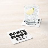 Dance Mode On, Danser, Dansende Quote Trouwfeest Kartonnen Onderzetters (Insitu)