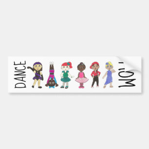 DANCE MOM Ballet Tap Jazz Lyrical Acro Girl Dancer Bumpersticker