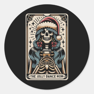 Dance Mom Christmas Tarot Kaart Dancing Teacher Da Ronde Sticker