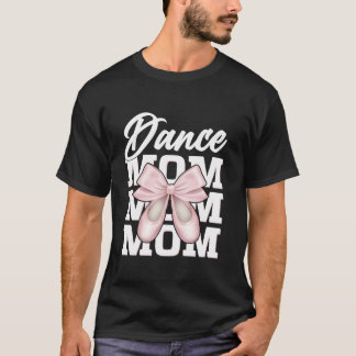 Dance Mom Coquette Bow Geruite Dans Mama Moeder T-shirt