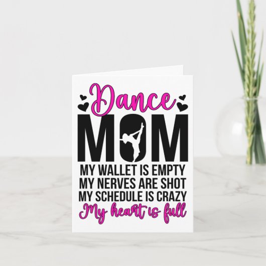 Dance Mom Funny Dancing Mama van een danseres Mama Kaart (Voorkant)