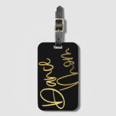 Dance Mom Goud en Zwart Bagagelabel (Voorkant (verticaal))