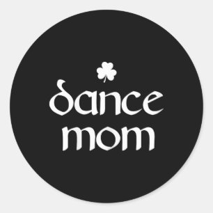 Dance Mom Ierse Shamrock Dancing Vrouwen Ronde Sticker