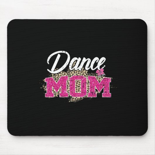 Dance Mom Leopard Funny Dancing Mom Moederdag Muismat (Voorkant)