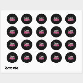 Dance Mom Leopard Funny Dancing Mom Moederdag Ronde Sticker (Vel)