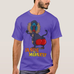 Dance Monkey babonaap met rood stuifje T-shirt