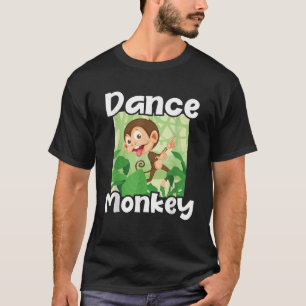 Dance Monkey Disco Monkeys Primate Oerwoud Zoo Ani T-shirt