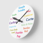 Dance Moves Clock Ronde Klok (Hoek)