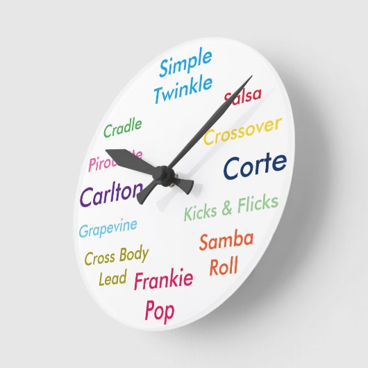 Dance Moves Clock Ronde Klok (Hoek)