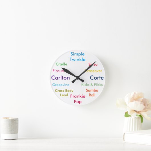 Dance Moves Clock Ronde Klok (Huis)