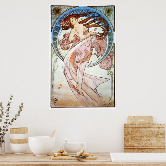 Dance, Mucha Poster (Keuken)