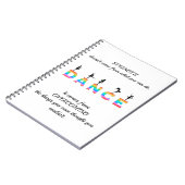 Dance, multi-coloured notitieboek (Linkerzijde)