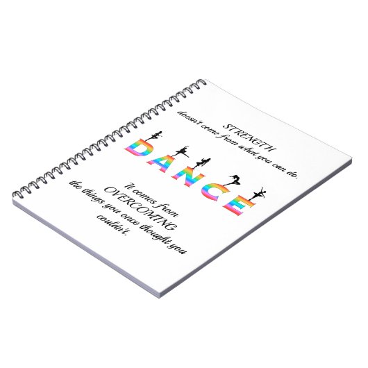 Dance, multi-coloured notitieboek (Linkerzijde)