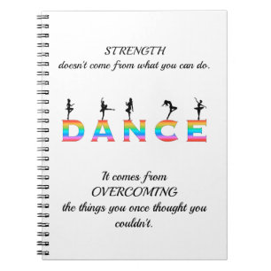 Dance, multi-coloured notitieboek