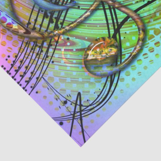 Dance Music Dancer Decoupage Tissuepapier (Detail)