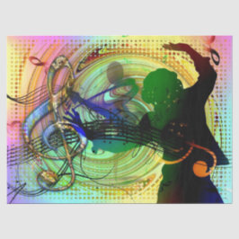 Dance Music Dancer Decoupage Tissuepapier
