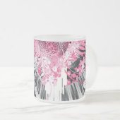 Dance Music Disco Frosted Glass Coffee Mok Cup (Voorkant rechts)