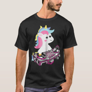Dance Music Eenhoorn DJ voor kinderen, meisjes en T-shirt