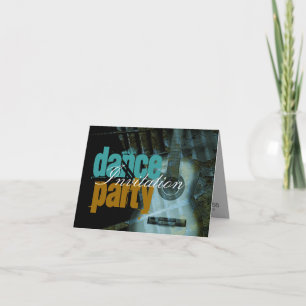 Dance Music Party Invitation Kaart