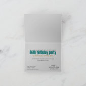 Dance Music Party Invitation Kaart (Binnen)