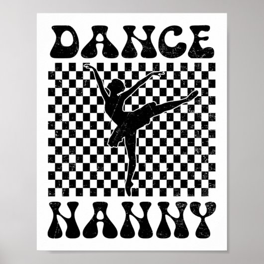 Dance Nanny Dance Lover Moederdag Poster (Voorkant)