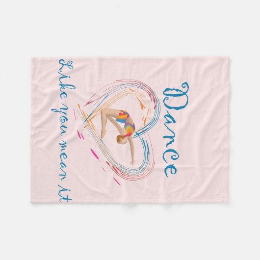 Dance net als jij het bedoelt fleece deken (Voorkant (Horizontaal))