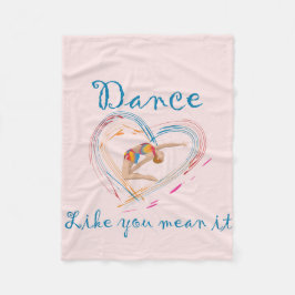 Dance net als jij het bedoelt fleece deken