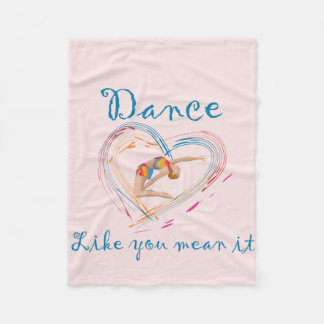 Dance net als jij het bedoelt fleece deken