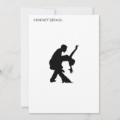 Dance Night Invitation Party Competition nodigt ui Kaart (Achterkant)