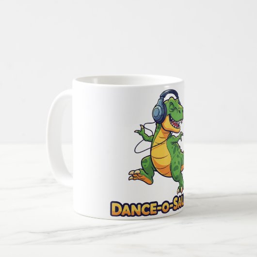 Dance-o-Saurus Koffiemok (Voorkant links)
