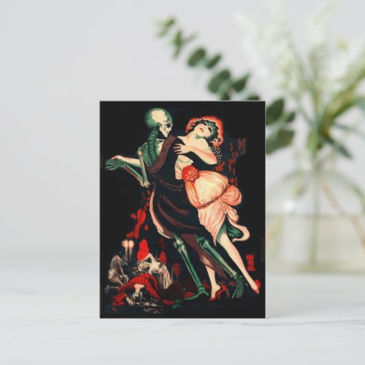 Dance of Death briefkaart (Staand voorkant)