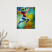 Dance of Joy - AI Fantasy Digitale Kunst Print Bal (Keuken)
