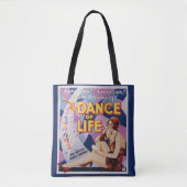 Dance of Life Vintage Poster Print Tote Bag (Voorkant)