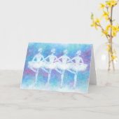 Dance of the Baby Swans Greeting Card Kaart (Gele Bloem)