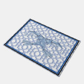 Dance of the Blue Shrimp Doormat Mat Rug (Schuin)